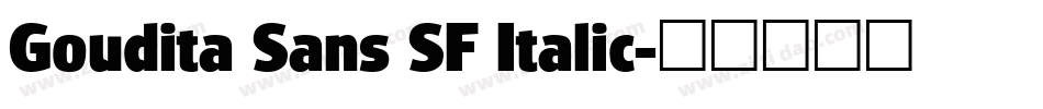 Goudita Sans SF Italic字体转换